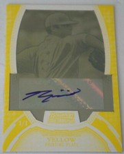 2011 Bowman Sterling RC Yellow Printing Plate TAYLOR GUERRIERI Rays Auto #ed 1/1