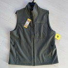 Eddie Bauer Men's Lightweight Full Zip Softshell Vest Medium Olive green NWT $99