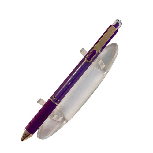 NUOVA TUL Pen Gel Inchiostro Metallizzato Scuro VIOLA SCURO Edizione Limitata 0,8 Accenti Oro - Foto 2 di 4
