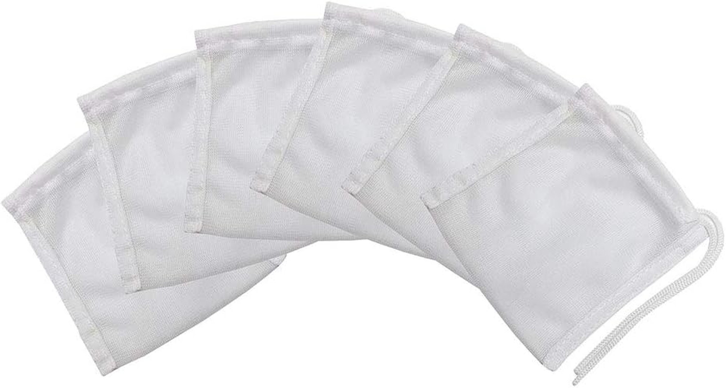Aquarium Filter Bags 6 Pack 3x4 High Flow Mesh For Carbon Media Durable Reusable
