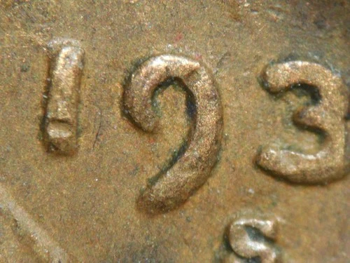 HIGH GRADE MINT ERROR 1937-S  LINCOLN WHEAT CENT DDO#1   VF