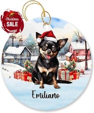 Personalized Chihuahua Black Ornament Gift for Men Women Dog Lovers, Chihuahu...