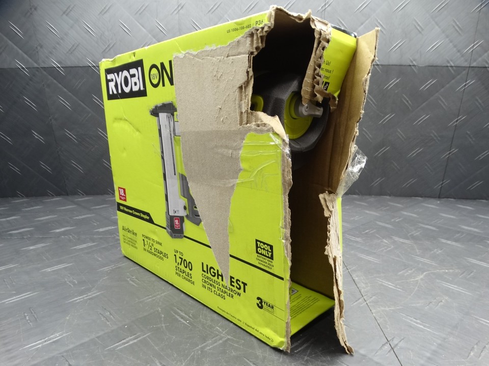 Ryobi 18V AirStrike 18-Gauge Cordless Lithium-Ion Narrow Crown Stapler