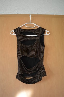 Neues White Fox Cut Out Glitzer Top 36/S