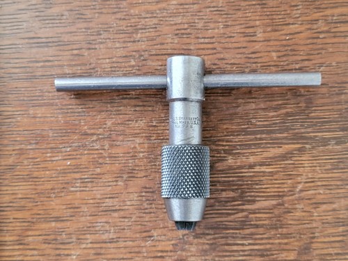 Vintage L. S. Starrett No. 93B T- Handle Tap Wrench Machinist Tool USA