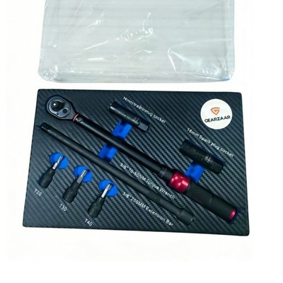 Drehmomentschlüssel 10-60Nm 3/8'' Zoll Zündkerzenstecknuss 14/16mm Bits Adapter