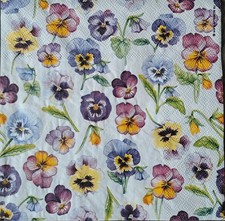 4 Servietten *Blumen* Serviettentechnik - B 230.1