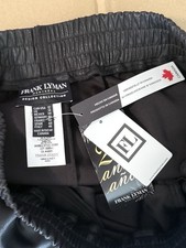Frank Lyman Black Faux Leather Jogger Pants Women’s 12 NWT Made in Canada 213508
