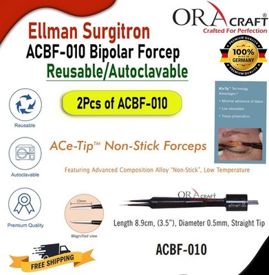 Ellman Surgitron ACBF-010 Bipolar Forcep Reusable/Autoclavable CE