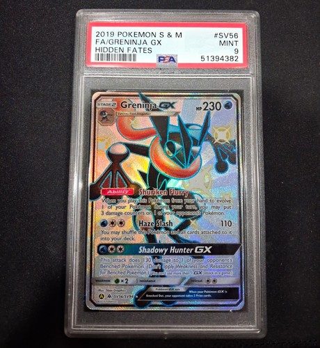 Greninja GX 2019 Hidden Fates Shiny Vault SV56/SV94 Shiny Holo Rare Full Art