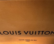 Louis Vuitton-8.5  x 7  X 4.5  -Authentic Paper Shopping Tote Bag-Small-Orange
