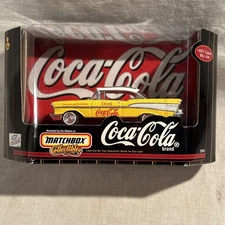 Matchbox Collectibles 1957 Chevrolet Bel Air Yellow Coca Cola Coke 1:43. 
