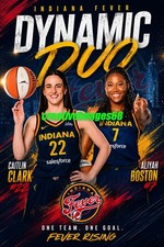 Caitlin Clark & Aliyah Boston 4x6 Glossy Photo Indiana Fever Dynamic Duo