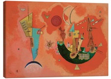 Leinwandbild Mit und Gegen - Wassily Kandinsky