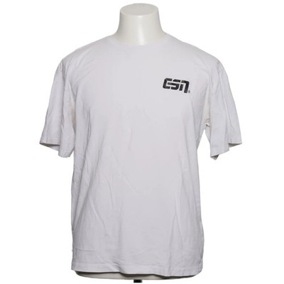 ESN, T-shirt, Größe: M, Flex T-Shirt, Weiß, Baumwolle/Elasthan, Print #90p