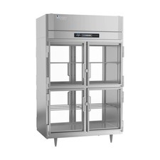 Victory RSA-2D-S1-PTHDGDHC 52" 2-Section Pass-Thru Refrigerator w/ 8 Glass Sw...