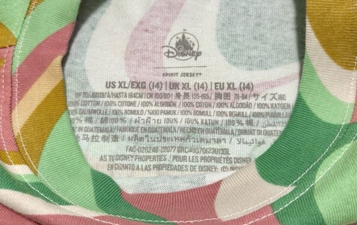 NWT! Disneyland Long Sleeve Multicolor Spirit Jersey for Girls Size XL (14) - Picture 11 of 22