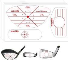 Golf Driver Impact Tape Labels 180Pcs Stickers Clubs Blue