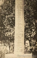Oklahoma OK Pillar Marking Events, State Park Native American Original RPPC