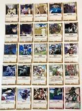 GUNDAM WAR Trading Card Game 140 Cards Lot Japanese 2001 BANDAI Pre-Owned