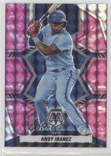 2022 Panini Mosaic Pink Camo Mosaic Prizm Andy Ibanez #165 k6j
