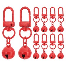 10 PCS Dog Bell, Cat Bell Dog Collar Bell Small Pet Bells Keychain, Red