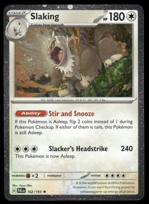   Slaking 162/193 - Cosmos Holo Promo With Swirl - Paldea Evolved