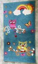 Teppich Kinderzimmer, Kinder-Baby Teppich süßes Eule Muster 80 x 150 cm Grün