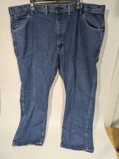 Key Denim Carpenter Jeans Mens 48x30 Blue Pants Relaxed Fit Loose Work Adult