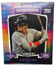 2025 Pulse Drift Baseball Edition Factory Sealed Hobby Box 4 Autographs 6 Cards