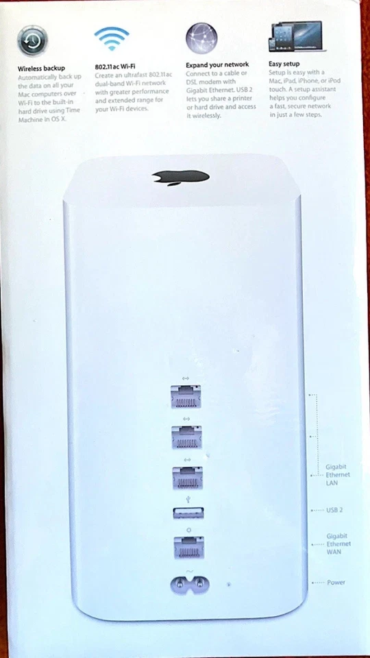 Apple Airport Extreme Time Capsule ME182LL/A 3TB A1470 - Image 2 of 4