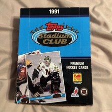 1991 TOPPS STADIUM CLUB HOCKEY Wax Box 36 SEALED Packs WAYNE GRETZKY 🔥🔥🔥🔥🔥