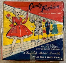 Vintage Deluxe Reading Candy Fashion Doll With 4 Outfits And Accessories 1960’s