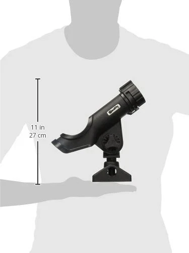 Juego de soporte de caña de pescar Scotty Black Power Lock con montaje en cubierta lateral 241 cuatro... Foto 2 de 4