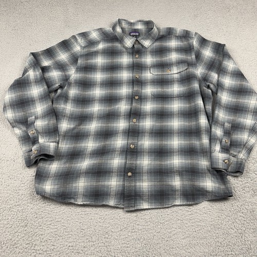 Patagonia Shirt Mens 2XL XXL Plaid Lightweight Fjord Flannel Outdoor Gear