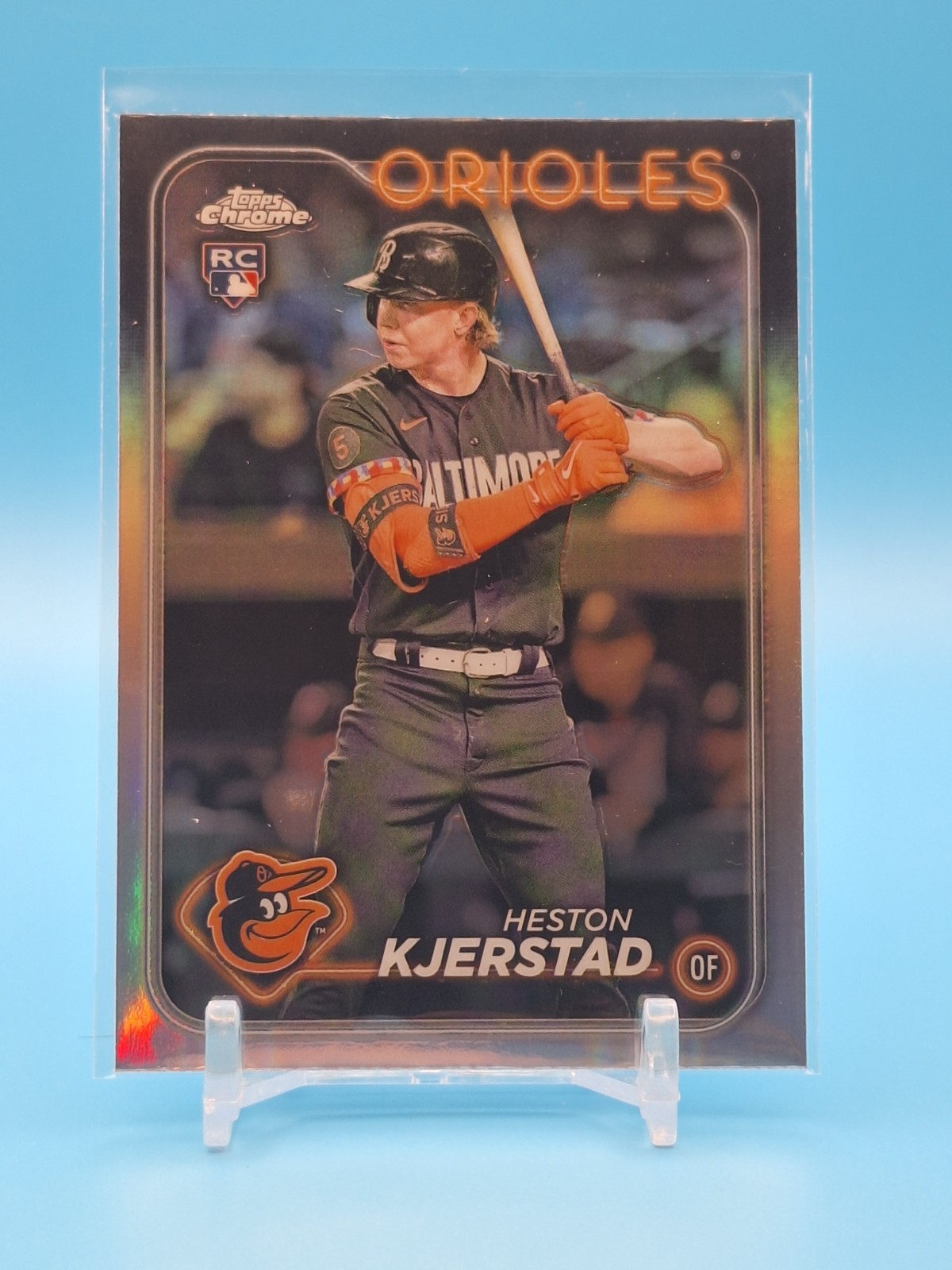 2024 Topps Chrome Heston Kjerstad #142 Rookie Refractor Baltimore Orioles