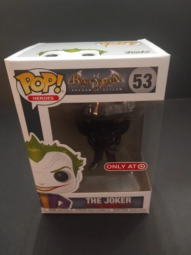 Funko Pop DC Batman Arkham Asylum The Joker Target Black Chrome Heroes 53