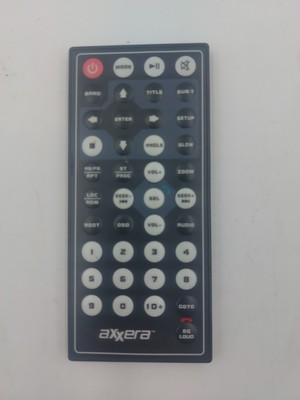 Axxera/dual Electronics Replacement Remote Control Axv150bt Car Audio.