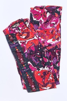 Jean Paul Gaultier JPG Jeans Vintage Bacteria Print Pants Y2K