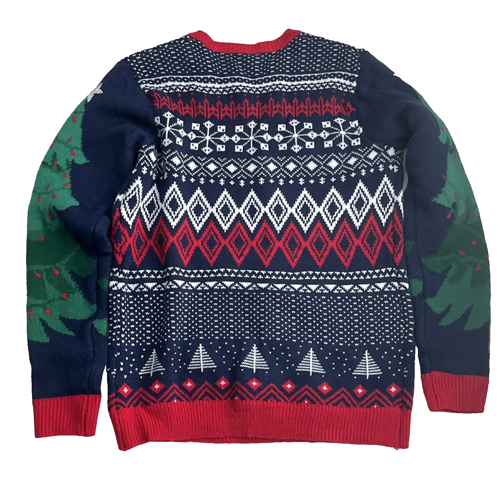 Holiday Time Reindeer Cow Ugly Christmas Sweater Womens M 38-40