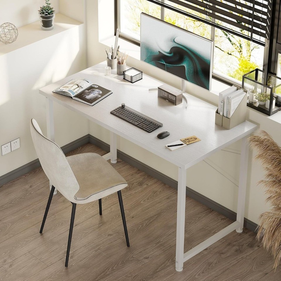 Computer Imple 100x48 cm Desk Computer Desk Home Office Small Space Easy Assembly ...