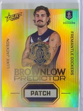 2026 AFL Footy Stars Brownlow Predictor Patch Gold BPPG27 #061/220 Luke Jackson