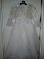 COMMUNION DRESS  TOP..SIZE 10 ..WHITE  OFF WHITE