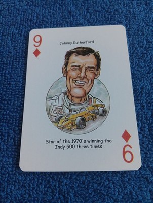 Johnny Rutherford Card American Racing Hero Decks Playing Cards Nascar Indy Card