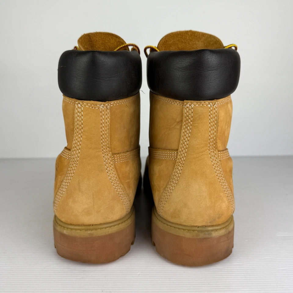 Botas Timberland Para Hombres 10W 6 Pulgadas Premium Impermeables Trigo Cuero Nobuck Foto 3 de 4