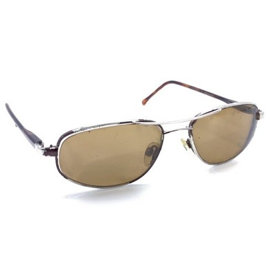 Serengeti Milos 6742 Brown Aviator Metal Sunglasses Frames Japan Designer Men