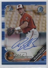 2019 Bowman Chrome Prospect Blue Refractor 122/150 Rylan Bannon #CPA-RB Auto 0he