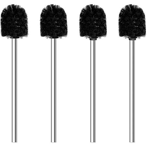 Toilet Brush, 4PCS Toilet Brushes with Stainless Steel  Assorted colors 