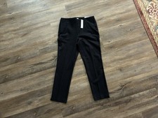 Chicos So Slimming Ankle Navy Pants With White Pin Stripes Size 1R/ US 8