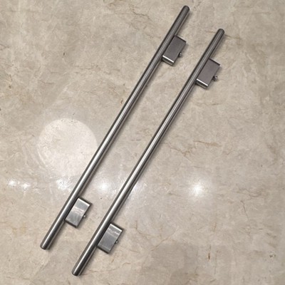 Sub-Zero Modern Brushed Stainless Steel Bar Pulls Set of 2 (24 inch by 3/4 inch)